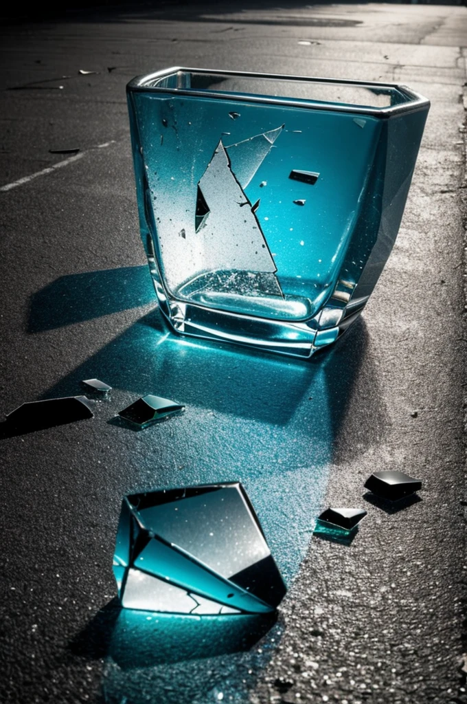 An angry piece of broken glass