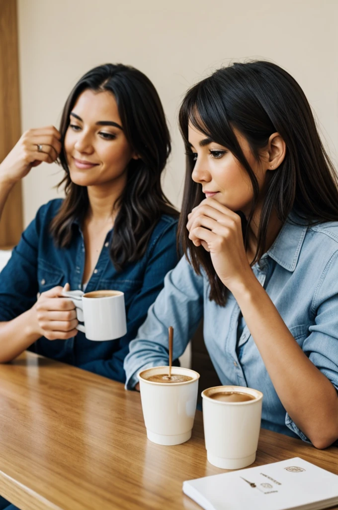 People drinking coffee in the morning