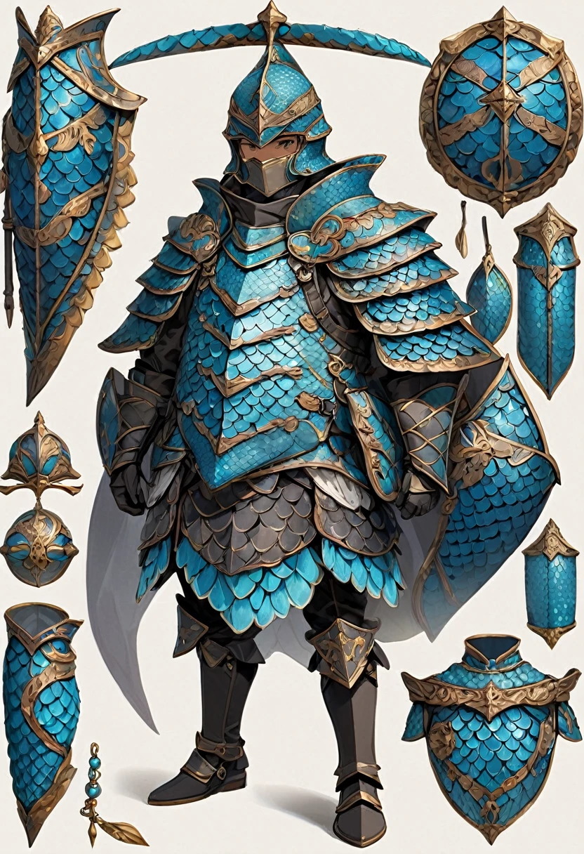 scale armor made of scales for a newbie adventurer