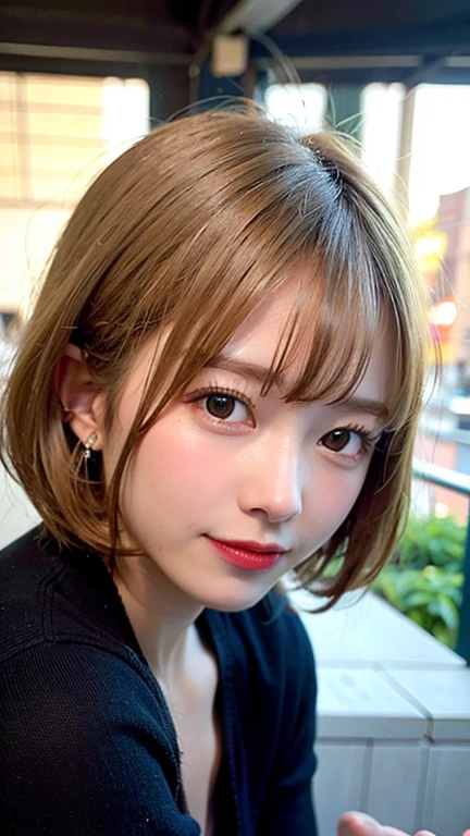 (8K, RAW Photos:1.2),Detailed face and eyes,最high quality, Ultra-high resolution, Very detailed ,Intricate details ,Tabletop ,pretty girl , Soft cinematic light, Hyper Detail,Sharp focus, high quality,Blonde, Bobcut,  outside, knit, Esbian all over