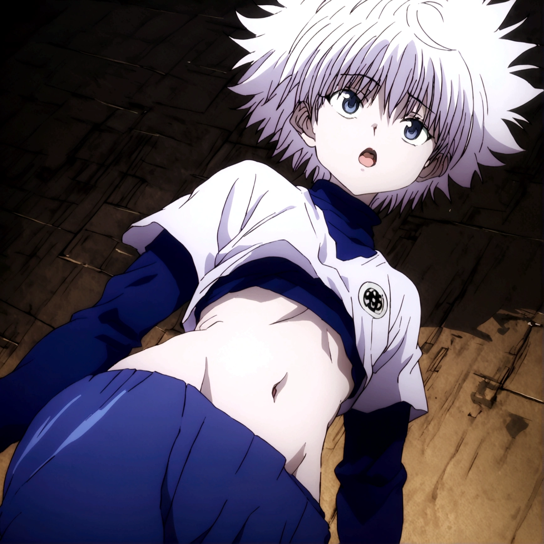 killua ahegao navel and lamia body 