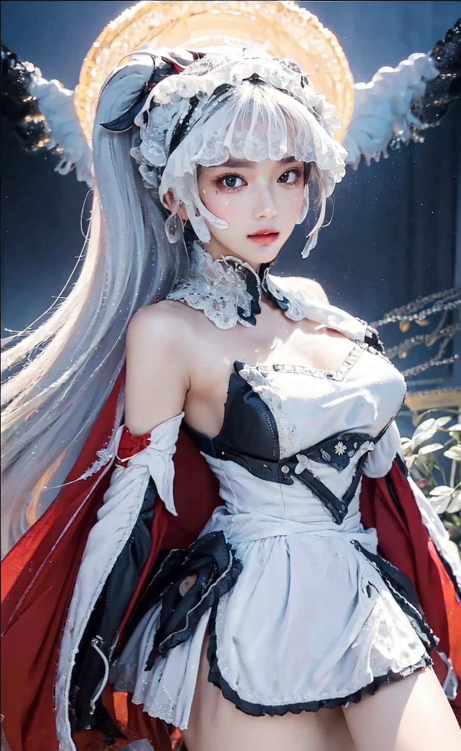 (Best quality, 8k, Masterpiece :1.3), upper bod y, Sharp focus :1.2, Beautiful woman with perfe ct figure, Highly detailed facial and skin textur e, Detailed eyes, Double eyelids, Interior view, :
erpect lighting, Glowing skin,