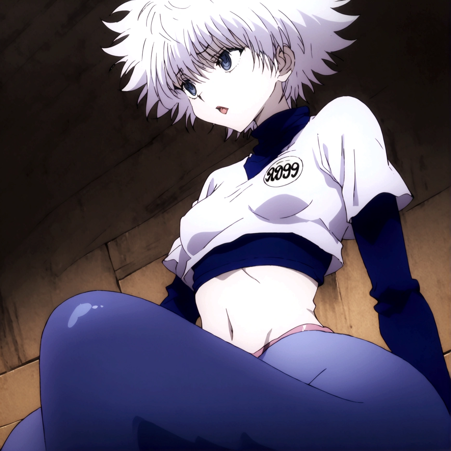 killua ahegao crop top and lamia body 