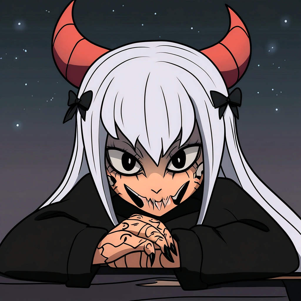 ugly Satangirl,devil,horns,red skin,dark eyes,sinister smile,evil aura,burning flames,demonic power,soul corruption,dark shadows,ominous atmosphere,demonic rituals,strange symbols,cursed ground,eternal darkness,haunting presence,menacing figure,grotesque features,horror scene,nightmarish creatures,distorted reality,terrifying atmosphere,dreadful artwork,wickedness unleashed,demonic realm,supernatural horror,macabre art,nightmare fuel,terrifyingly vivid,abstract terror,dreadfully beautiful,diabolical masterpiece,horror personified,shadowy chaos,demonic existence,raw darkness,unholy creation.