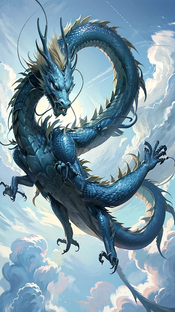 A dragon rising to the sky、One Chinese woman