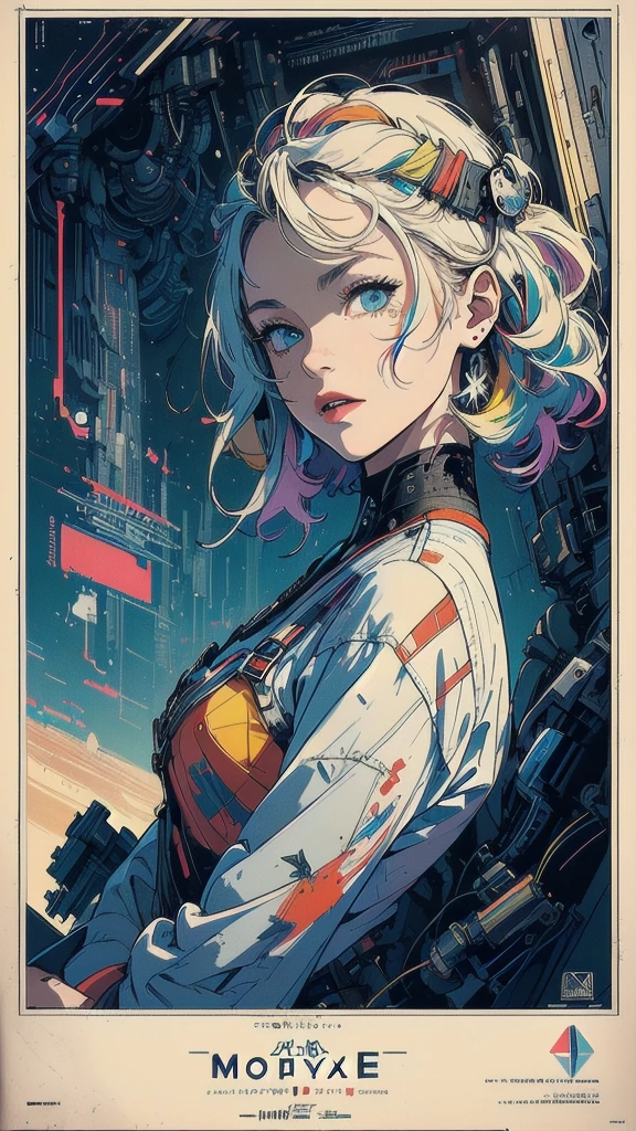 (((masterpiece, highest quality))),(((solo:1.2))),(((1girl:1.2))),32k wallpaper, very detailed, poster, vintage science fiction,(((((geometric cinematic movie poster))))), (bauhaus), shape,(((abstract))),(mid century modern),movie poster,(((((portfolio))))),(((((Close-up))))),(((((bust up))))),(((((more various angle))))),(((highlight))),Vast landscape,((((heterochromia)))),(((complete. detailed face))),(((Extremely talented))),(((most complecated machine))),((Overall colorfully)),(((text))),(((typography))),(((sentence))),(((Label))),(detailed movie poster),(((((most complicated machine))))),(((genius mechanic))),(((perfect composition)))