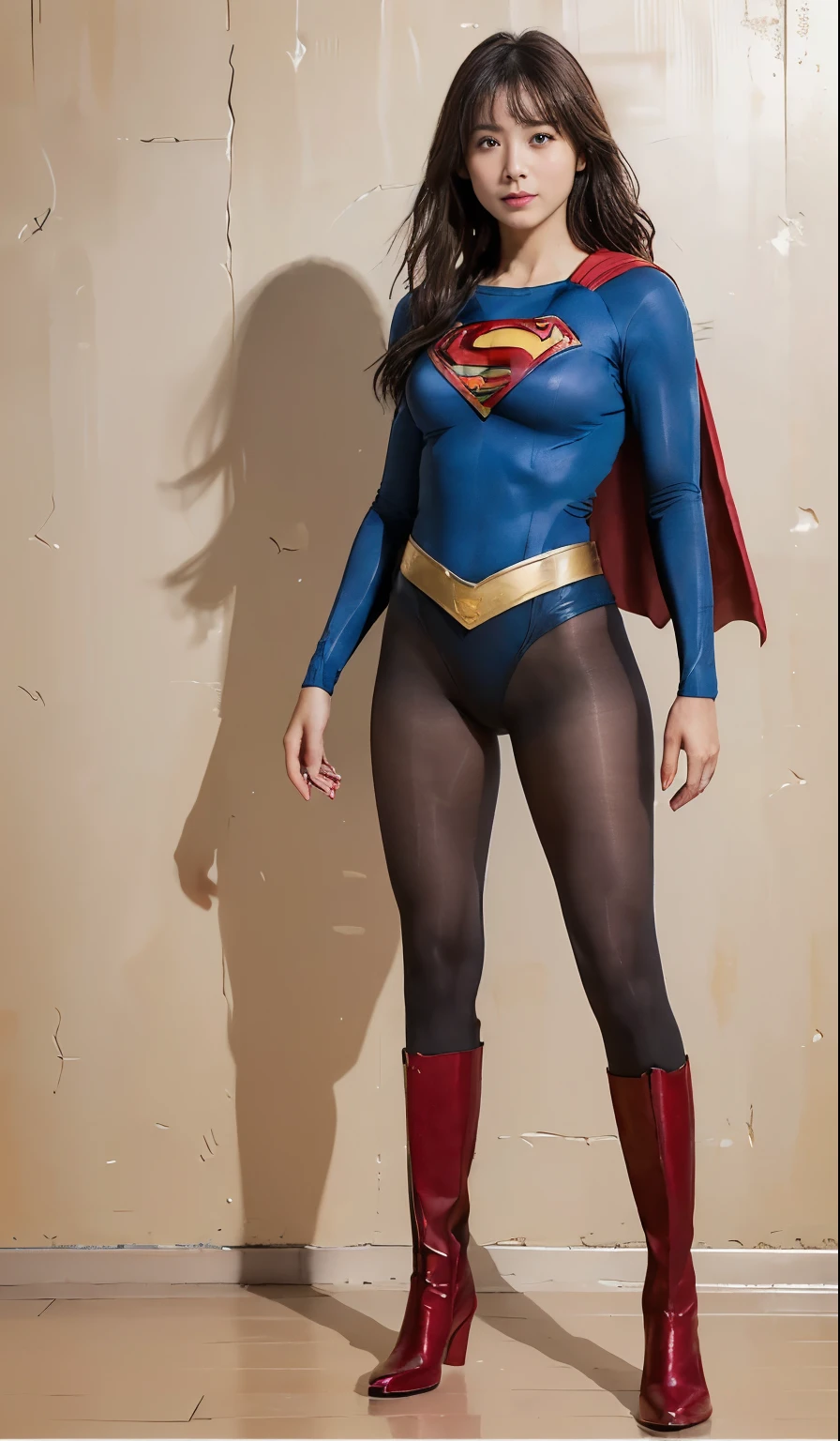 No background、(((Sweating profusely))).(((Beautiful legs in black tights.)))、(((Legally express the beauty of your smile)))、((((Make the most of your original images)))、(((体にぴったりフィットするSupergirl Costume)))、(((Supergirl Costume)))、(((short and beautiful hair)))、(((suffering)))、(((Please wear black tights....、Wear red boots)))、((Best image quality、8K))、((Highest quality、8K、masterpiece:1.3))、(((Preserve background )))、Sharp focus:1.2、Beautiful woman with perfect figure:1.4、Slim Abs:1.2、Wet body:1.5、Highly detailed face and skin texture、8K