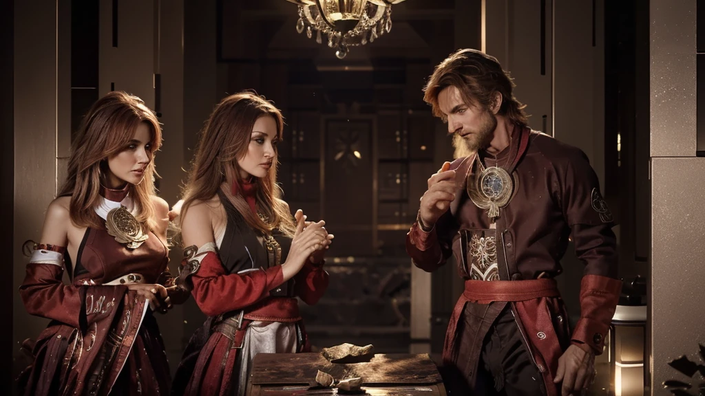 Three deeply enriching minerals amplify testosterone production: zinc, magnesium, and boron. A ruggedly attractive man stands proudly next to a stunningly beautiful woman in a luxurious setting. This evocative painting captures their magnetism effortlessly, with the man exuding strength and the woman exuding grace. The colors are vivid, the details exquisite, creating a visually striking and powerful image that exudes sophistication and allure.