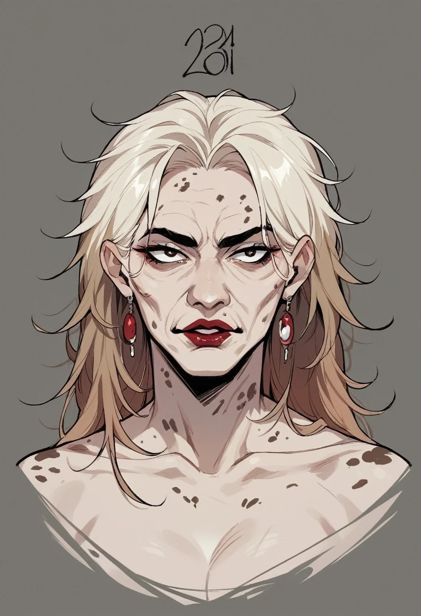 a drawing of a woman with blood on her face and a bloody collar, charlie bowater art style, arte do personagem Charlie Bowater, lois van rossdraws, Ross Draws 1. 0, female vampire, Carmilla Vampira, artgerm e rossdraws, style of charlie bowater, Vampire girl, Ross Draws 2. 0, Retrato de RossDraws, vampire portrait