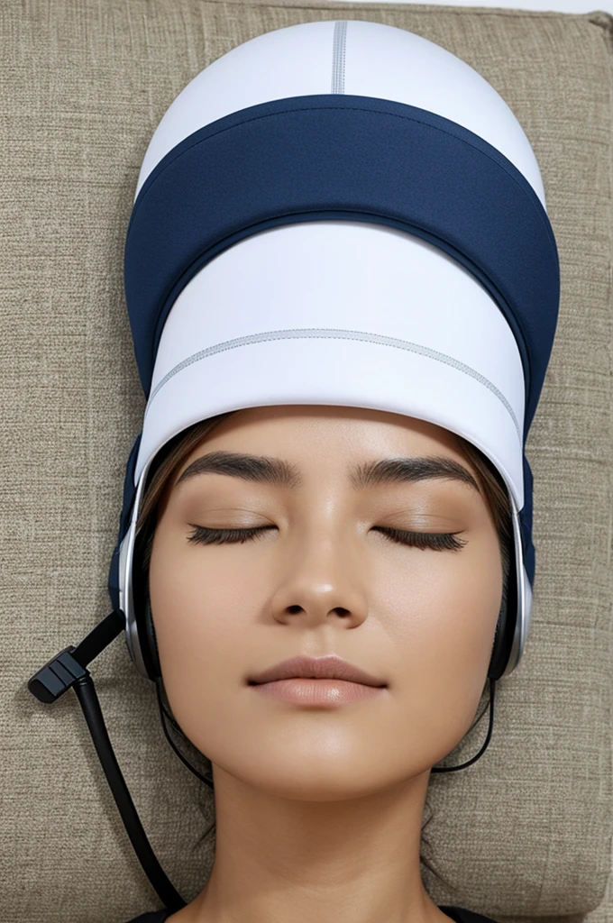 Technological futuristic sleeping cap