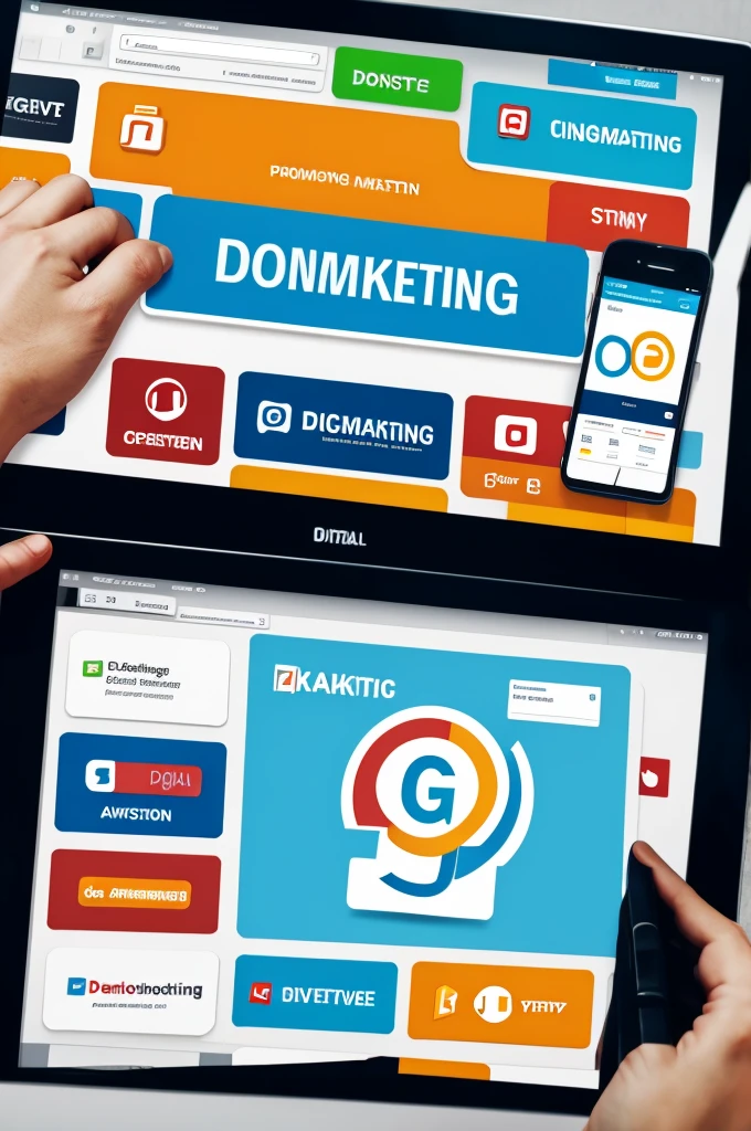 Logo for digital marketing and promotion