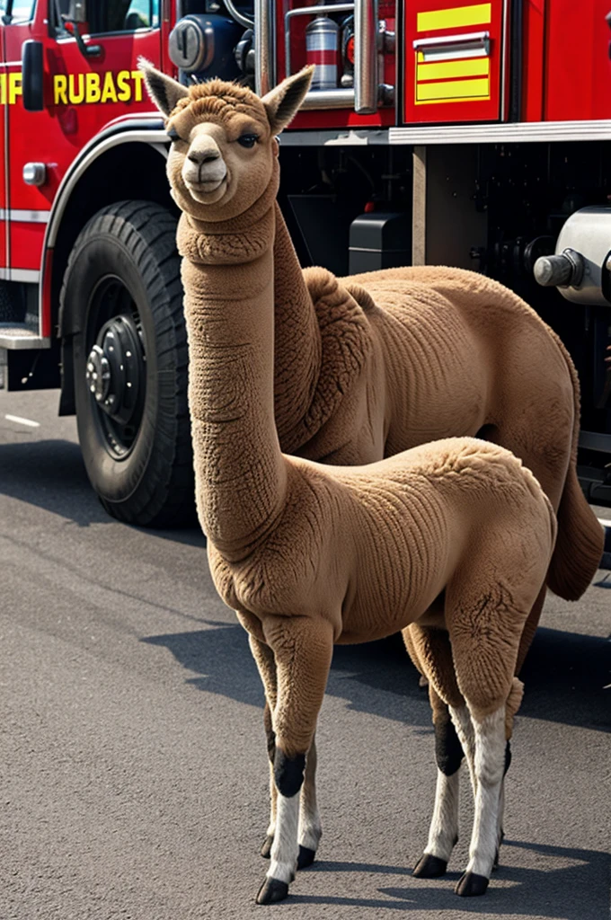firefighter alpaca