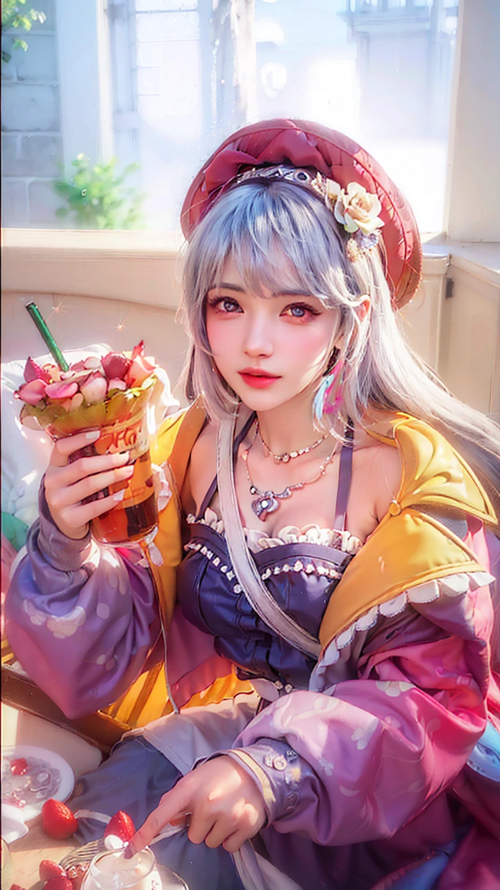 a close up of a person holding a tits, masculine female, masterpiece, ((perfect eyes)) best quality, (semirealism:1.9), beautiful lighting, (extremely detailed CG unity 4k fhd wallpaper), High Detail, Sharp focus, dramatic outdoors, 1 girl ,19 years old, light purpel eyes, 8k, ultra hd, ultra detailed texture, hyper realistic, masterpiece, detailed texture, detailed face, detailed skin, detailed lighting, (photorealistic:1.5), best quality, beautiful lighting, cinematic lighting, professional lighting, ultra highres, realistic, detailed hair, real hair, high quality, (realskin:1.5), extremely detailed, finely detail, ultra-detailed, glare. Naked nude, nsfw