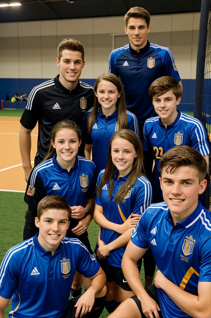 Meeting the Team
Leo met his teammates: Sarah, the fastest player on the team; Jack, a sturdy and reliable defender; Emma, the goalkeeper with quick reflexes; and Max, the team captain,