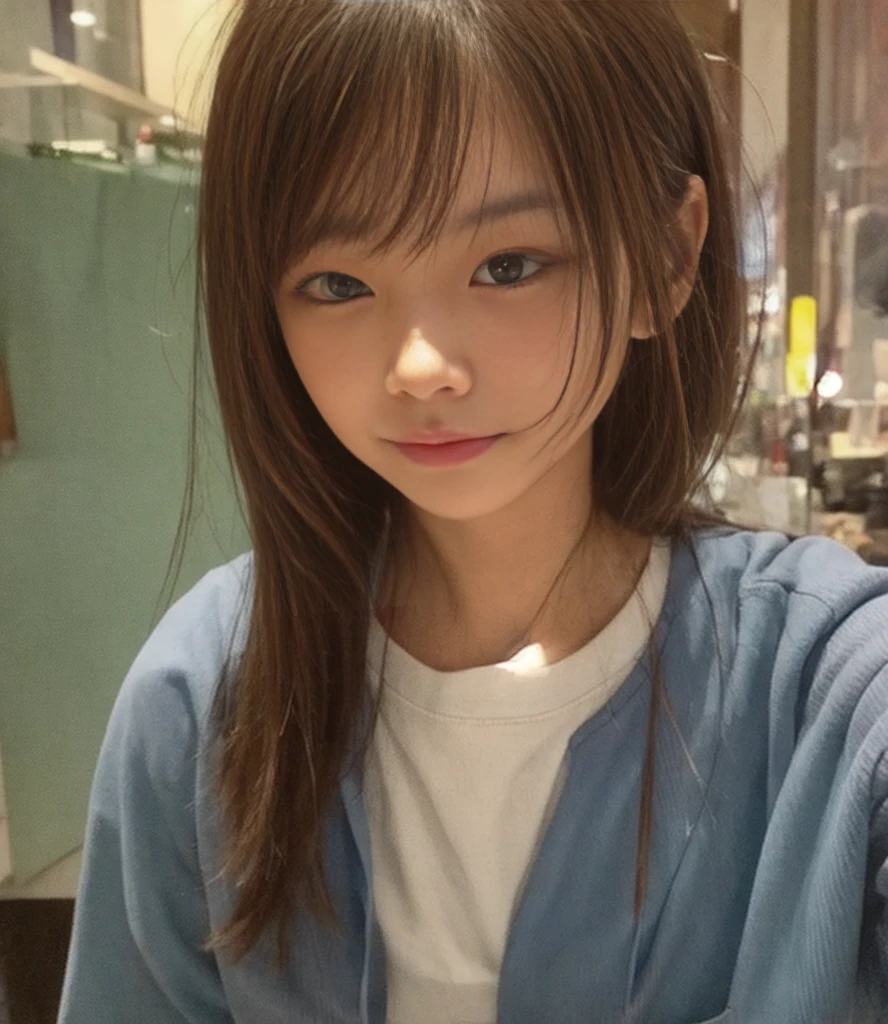 looking at the camera