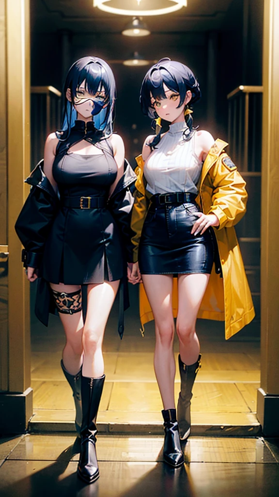 ((((7+girls)))), ((All Light Blue Leather Fashion))))), (Masterpiece)))), (Highest quality))))(16K)))), (Detailed description)))), (High contrast)))))), (Japan people), ())), 18 years old, ( Boyish)))), ((Erotic)))), ((Wild)), (Super big breasts))))), (Camera gaze), (Full body)), ((Light blue hair))))), ((Riders Jacket)))), (Leather pants))), (Leather boots)))), (((((Standing)))))), ((((Professional Lighting))))), (Moonlight), (Tokyo)
