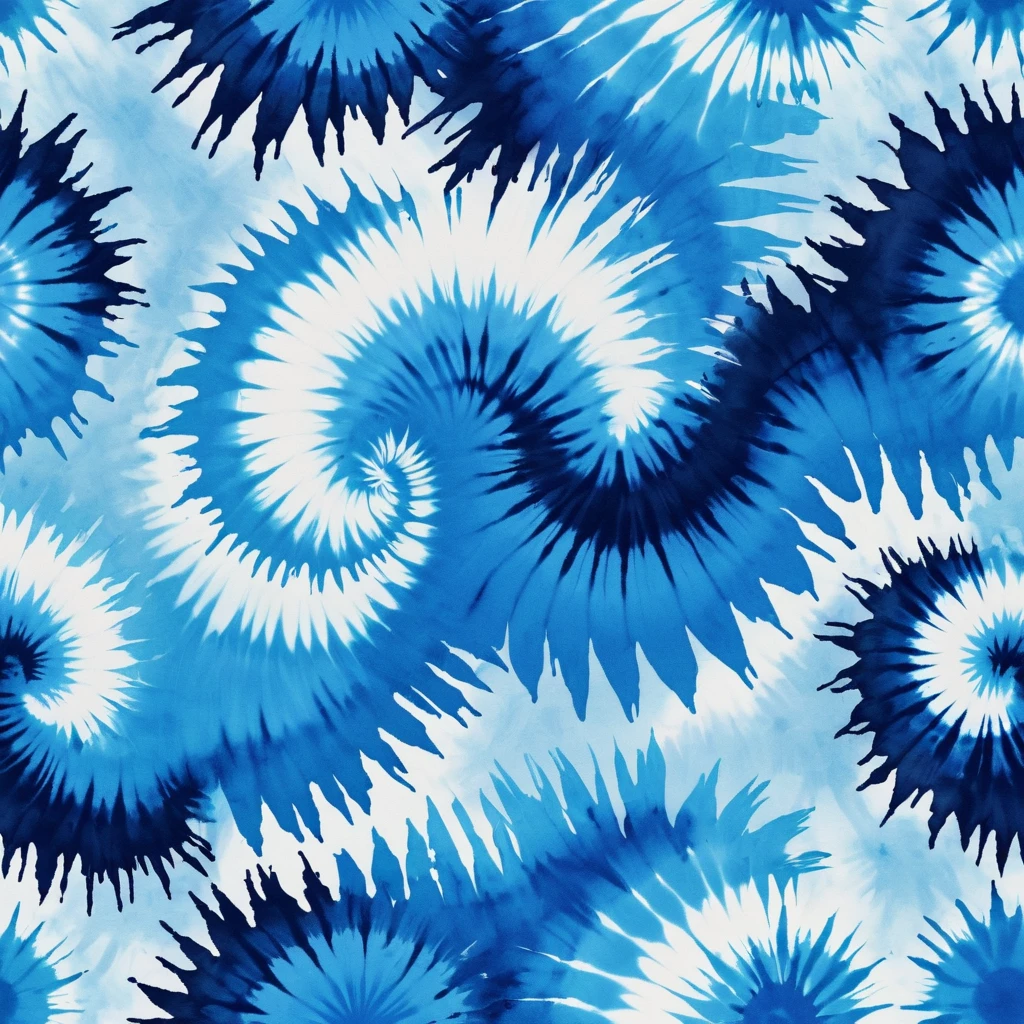 Blue tie-dye pattern