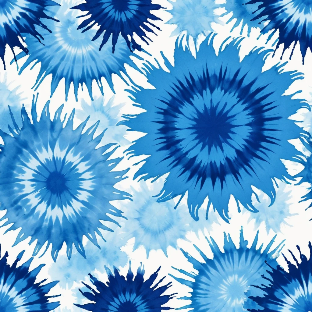 Blue tie-dye pattern