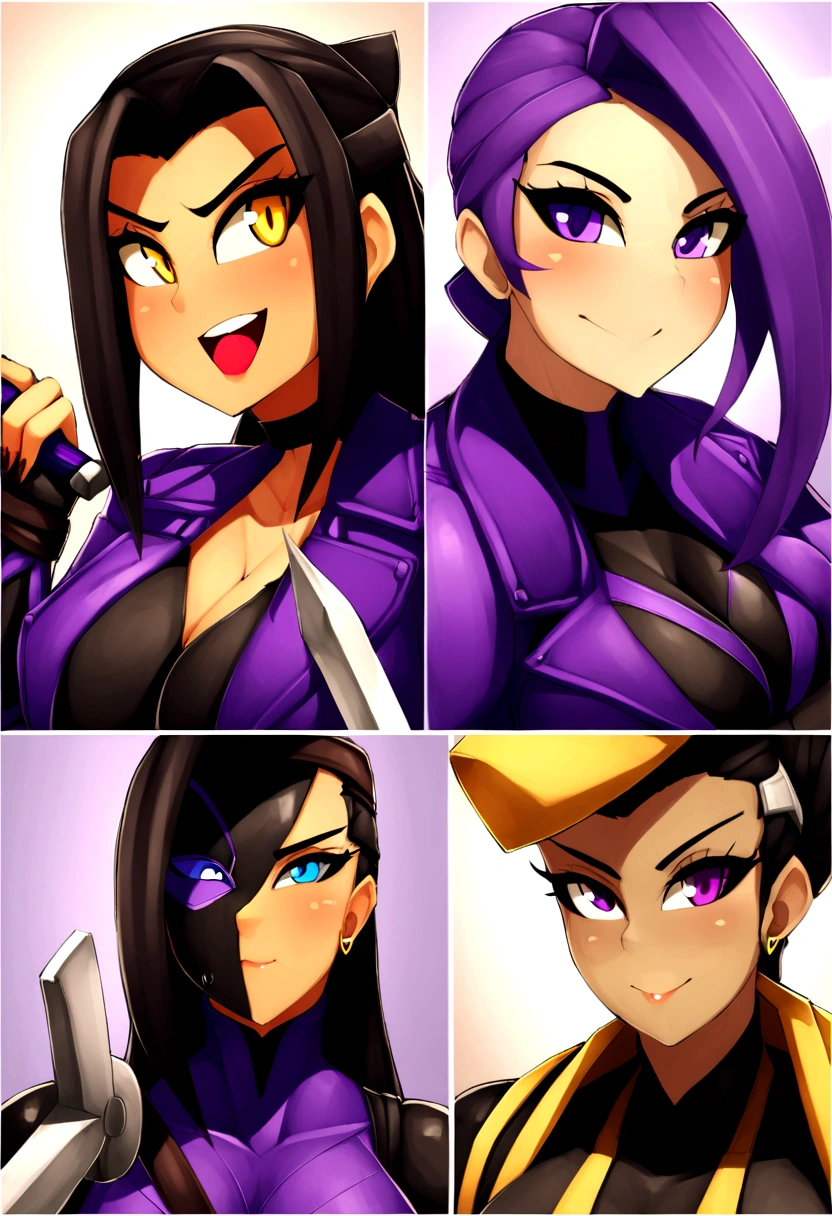 Arafed woman dressed in latex holding a sword and a sword., psychopath, PSYLOCKE de los x men, PSYLOCKE de los x men, young ninja gaiden portrait, retrato seductor de PSYLOCKE, samira from league of legends, PSYLOCKE de los xmem, PSYLOCKE, cosplay, heroine, PSYLOCKE, black and violet suit