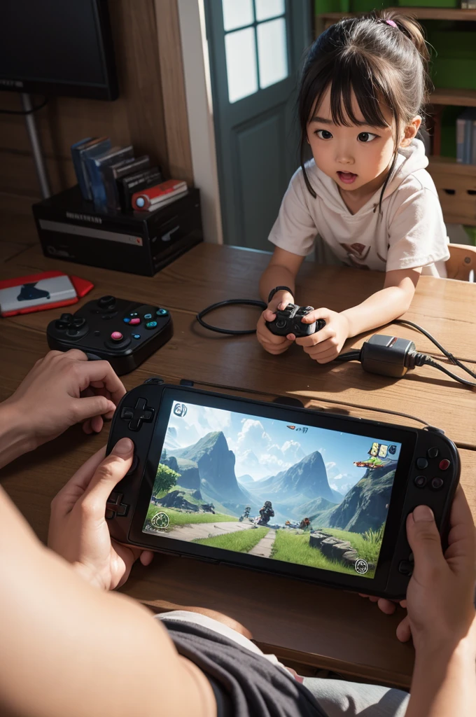 Detailed video game for children