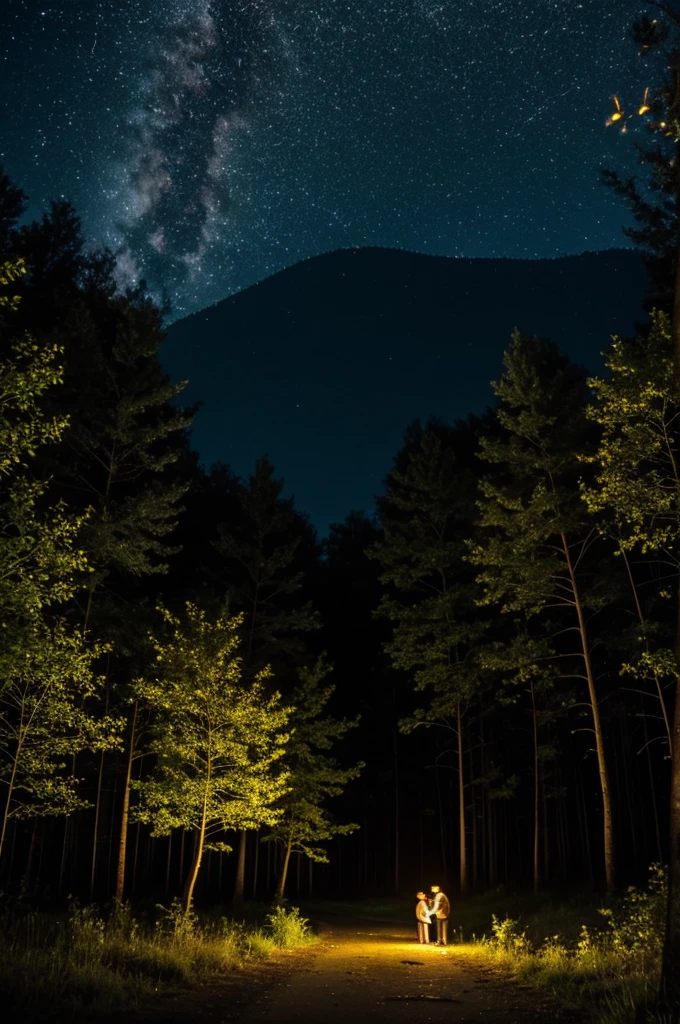 fireflies in nature