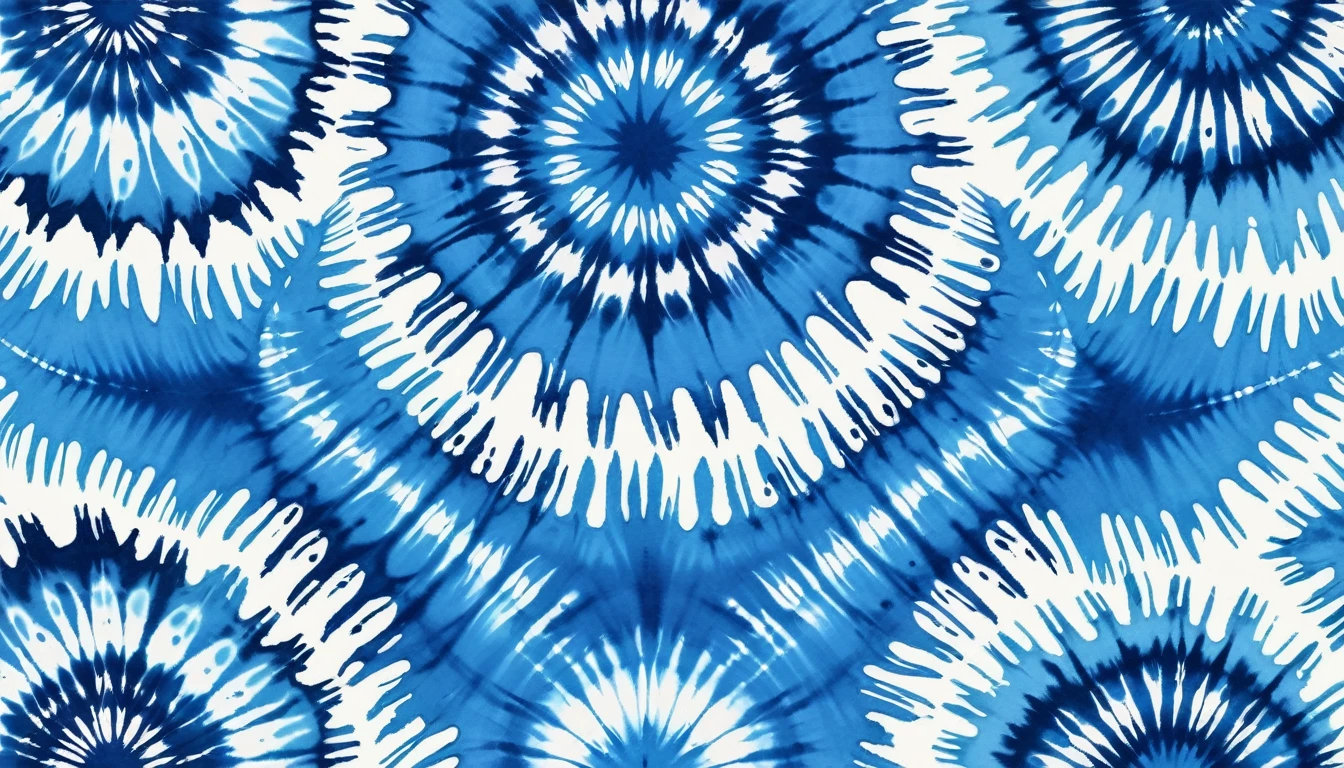 Blue tie-dye pattern