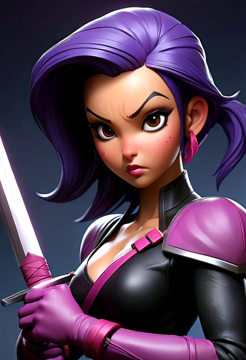 Arafed woman dressed in latex holding a sword and a sword., psychopath, PSYLOCKE de los x men, PSYLOCKE de los x men, young ninja gaiden portrait, retrato seductor de PSYLOCKE, samira from league of legends, PSYLOCKE de los xmem, PSYLOCKE, cosplay, heroine, PSYLOCKE, black and violet suit