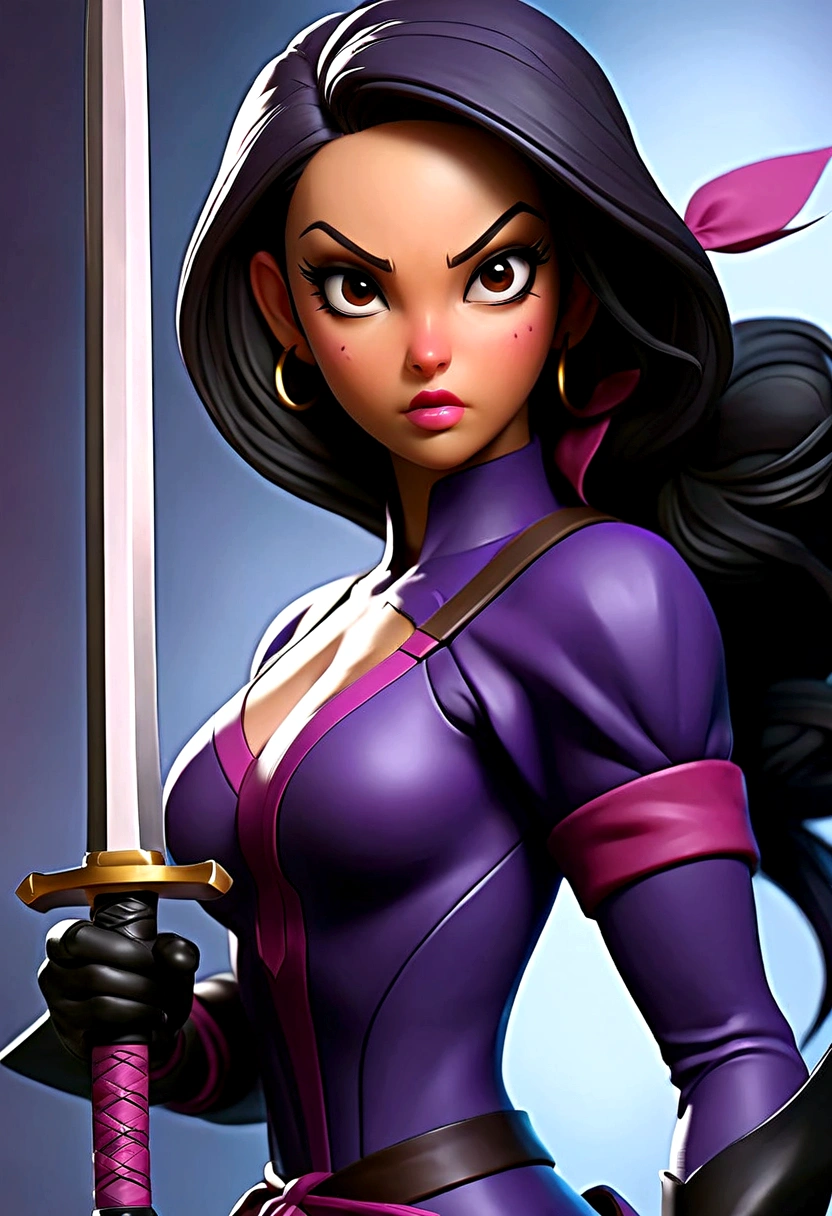 Arafed woman dressed in latex holding a sword and a sword., psychopath, PSYLOCKE de los x men, PSYLOCKE de los x men, young ninja gaiden portrait, retrato seductor de PSYLOCKE, samira from league of legends, PSYLOCKE de los xmem, PSYLOCKE, cosplay, heroine, PSYLOCKE, black and violet suit