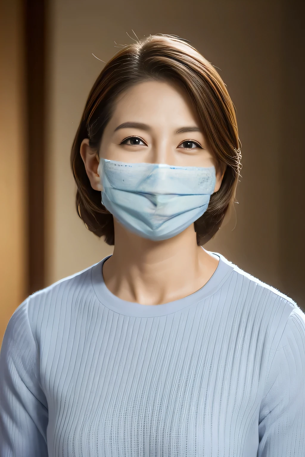 Wearing a surgical mask