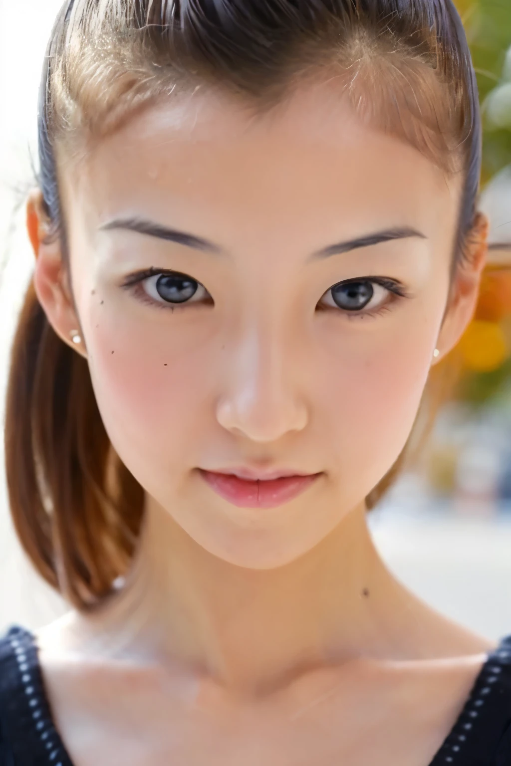 (High reality photograph, high resolusion), Skinny Japanese lady, 30 years old, cute face, detailed face, detailed eyes, various hair style, skinny figure, correct body anatomy, ((looking straight ahead)), facing the camera directly, single photo, a photo captured the best moment expressing the beauty and brains, ((with simple background))