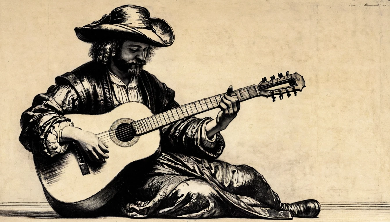 Guitar, por Rembrandt