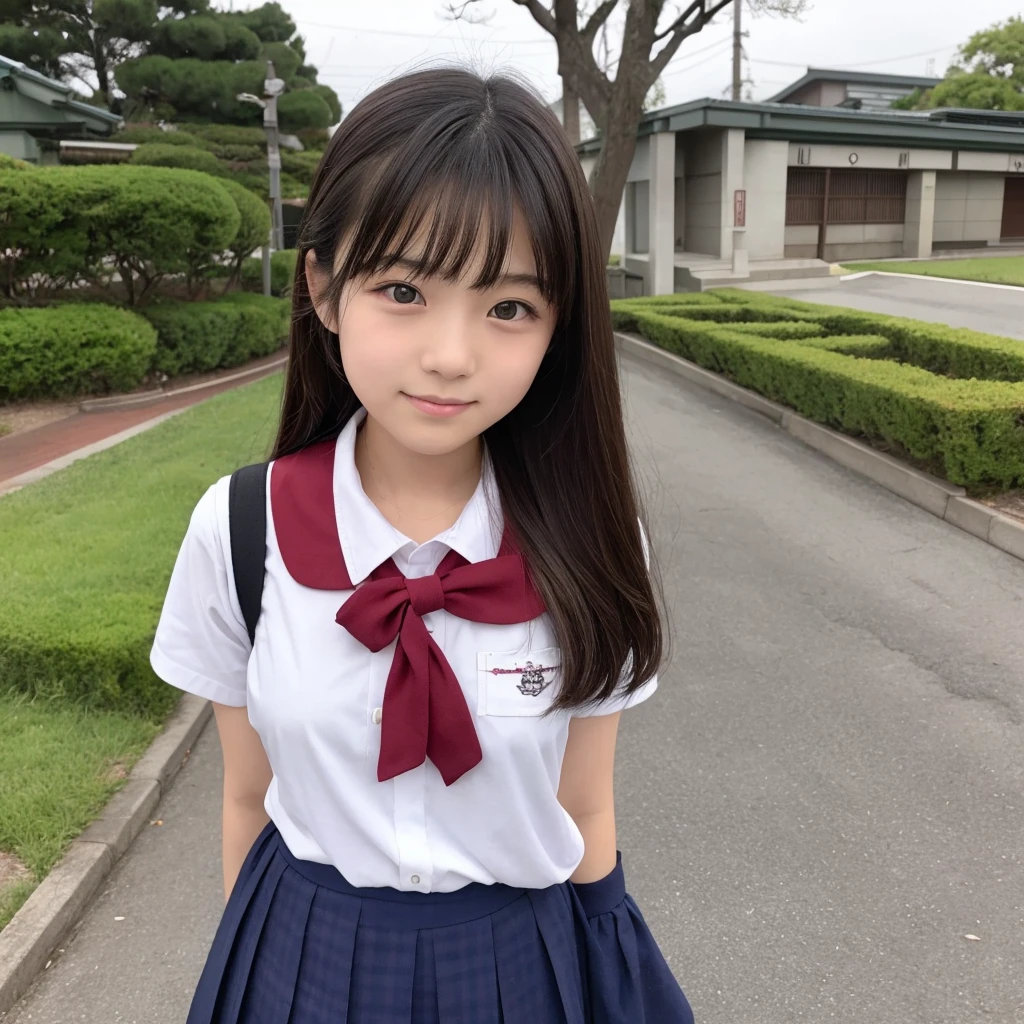 Japan junior high school girl at the age of 14