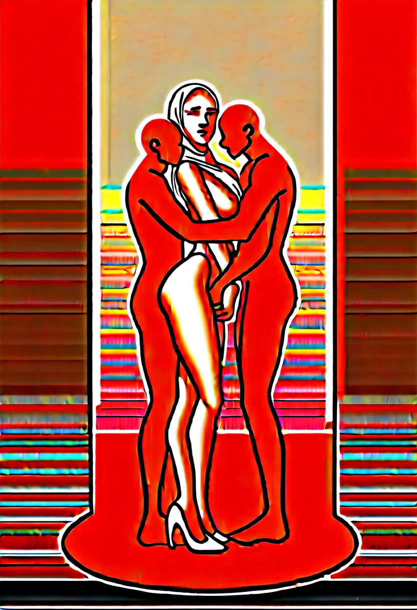 white tight lace suit, hijab,
big breasted
full body look,
wet body,
crying face female,
Surrender female,
white high heels,
aged 18,
Long ponytails hair female,
standing solo beautiful female,
female tied up by group of men,
very close distance from group of men,
attacked by group of men,
fucked from behind by group of men,
raped by group of men,
crowded by group of men,
crowded from front back up down side group of men,
crushed by group of men,
overlapped by group of men,
hug by group of men,
humiliated by group of men,
bullied by group of men,
bearhug by group of men,
fingering by group of men,
forced by group of men,
submission by group of men,
force kissed by group of men,
touched by group of men,
fondled by group of men,
lifted by group of men,
groped by group of men,
manhandled by group of men,
torture by group of men,
violent by group of men,
licked by group of men,
held by group of men
surrounded by group of men,
full group of men,
in small room,
in corner,
ultra detailed,
ultra realistic,
cinematic lighting ,
Highest quality,
8k wallpaper