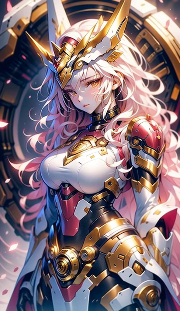 best quality, masterpiece, Ultra-high resolution, (Realistic:1.5), original photo, 1 girl,versace Off-shoulder Kimono Mecha Paladin Future Armor, in the darkness, Deep shadows, Low profile, Cold Light, sexy look, long hair,Mix Girl,Yinglaite, Half-length photo,NSFW, warm lights, dramatic light, (intricate details:1.1), complex background, (rutkowski:0.66), (teal and orange:0.4)