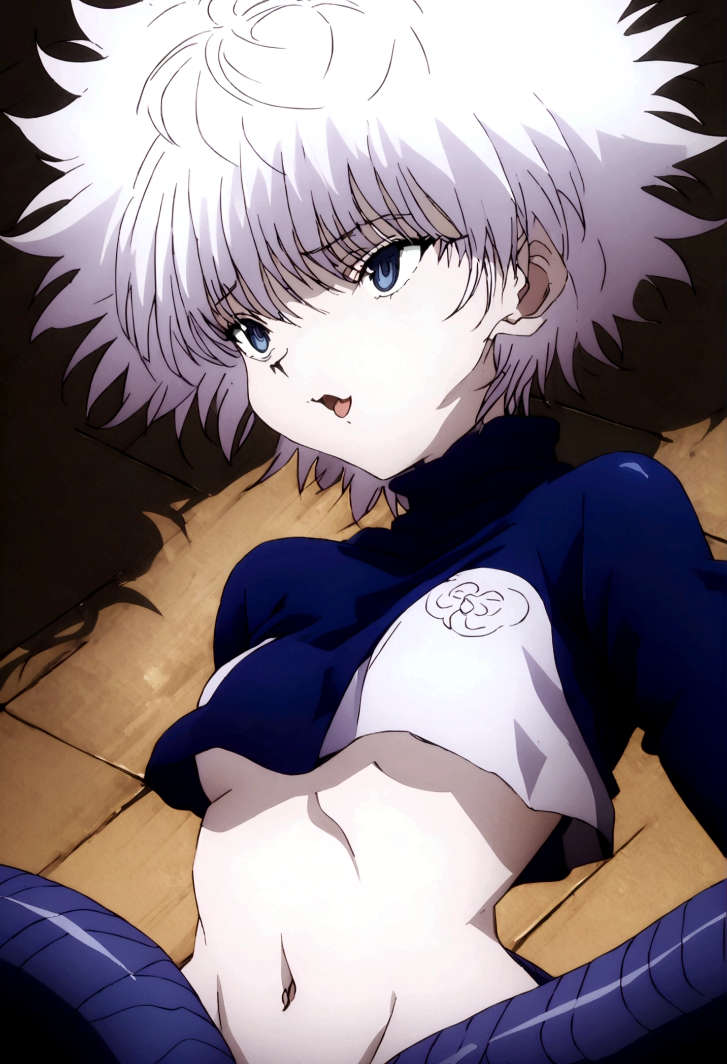 killua ahegao crop top lamia body