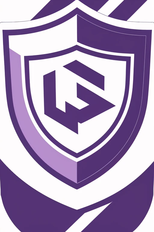 Football team shield with white and purple writing Cocaínos FC just the shield