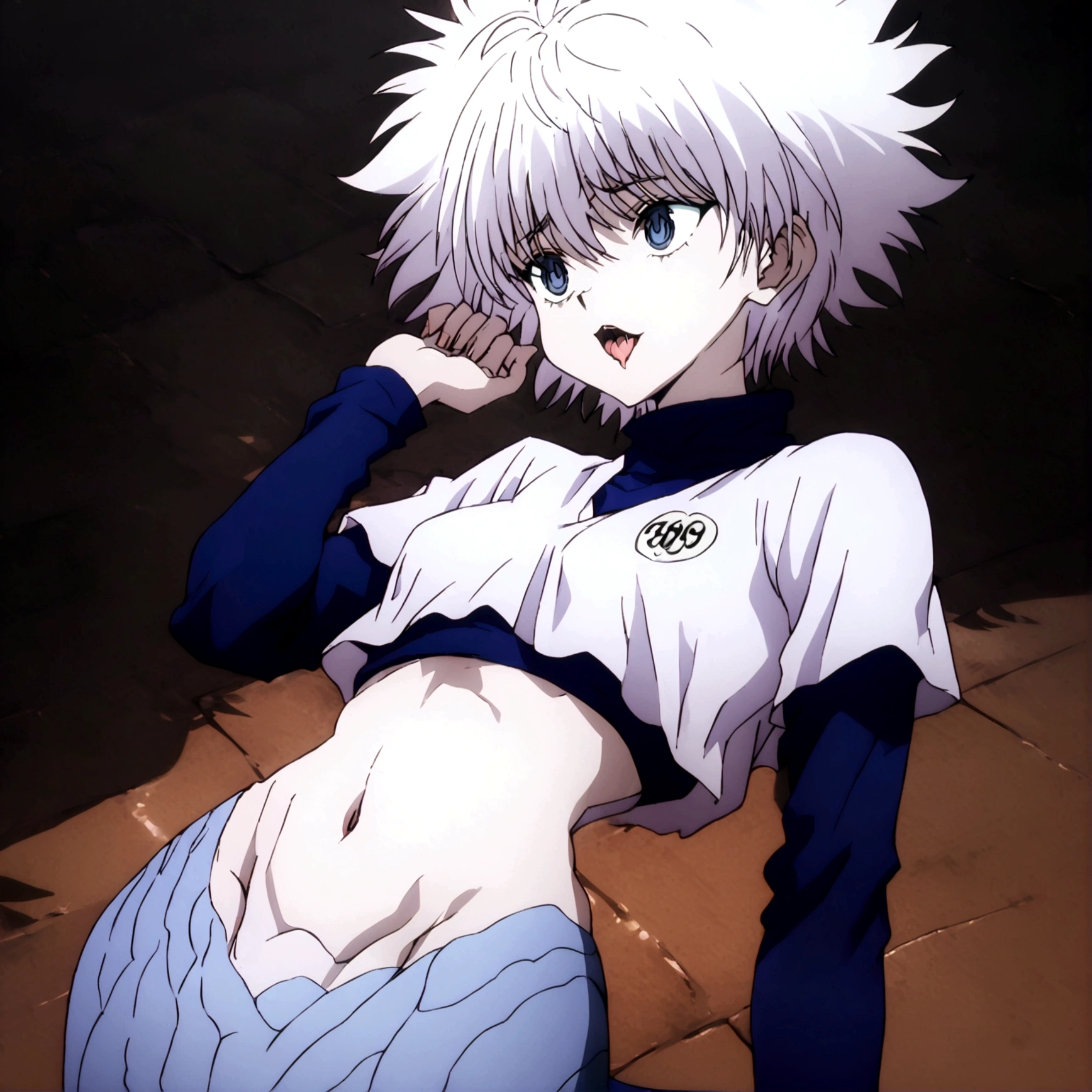 killua ahegao crop top lamia body