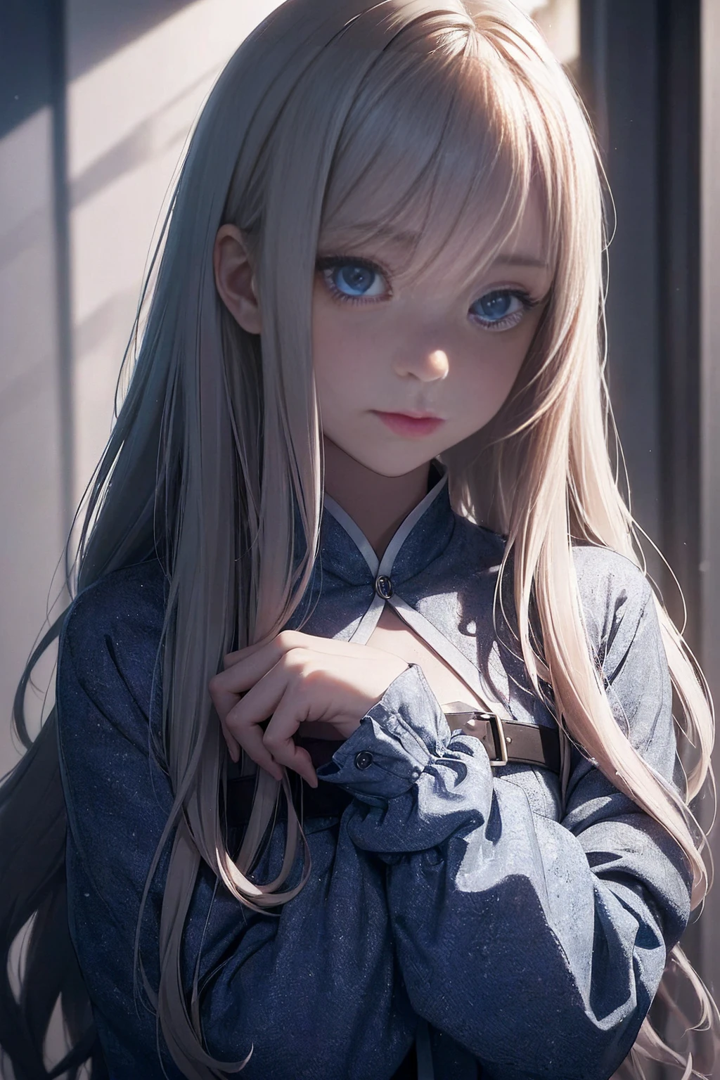 ((1 Female, 1 person, Solitary) Alice, Humanity, Long curly blond hair, blue eyes, freckle, teenager, 18 years, Rebirth_ongoing) (Main Part, Super detailed, 8K, (HD, Sunlight:0.5, Soft_shadow:0.5, atmosphere_light, 8K, 4K, Surrealism, elegant, ((((Appearance)))), Soft Ton, 柔和的light))(((Dark, Chiaroscuro)))