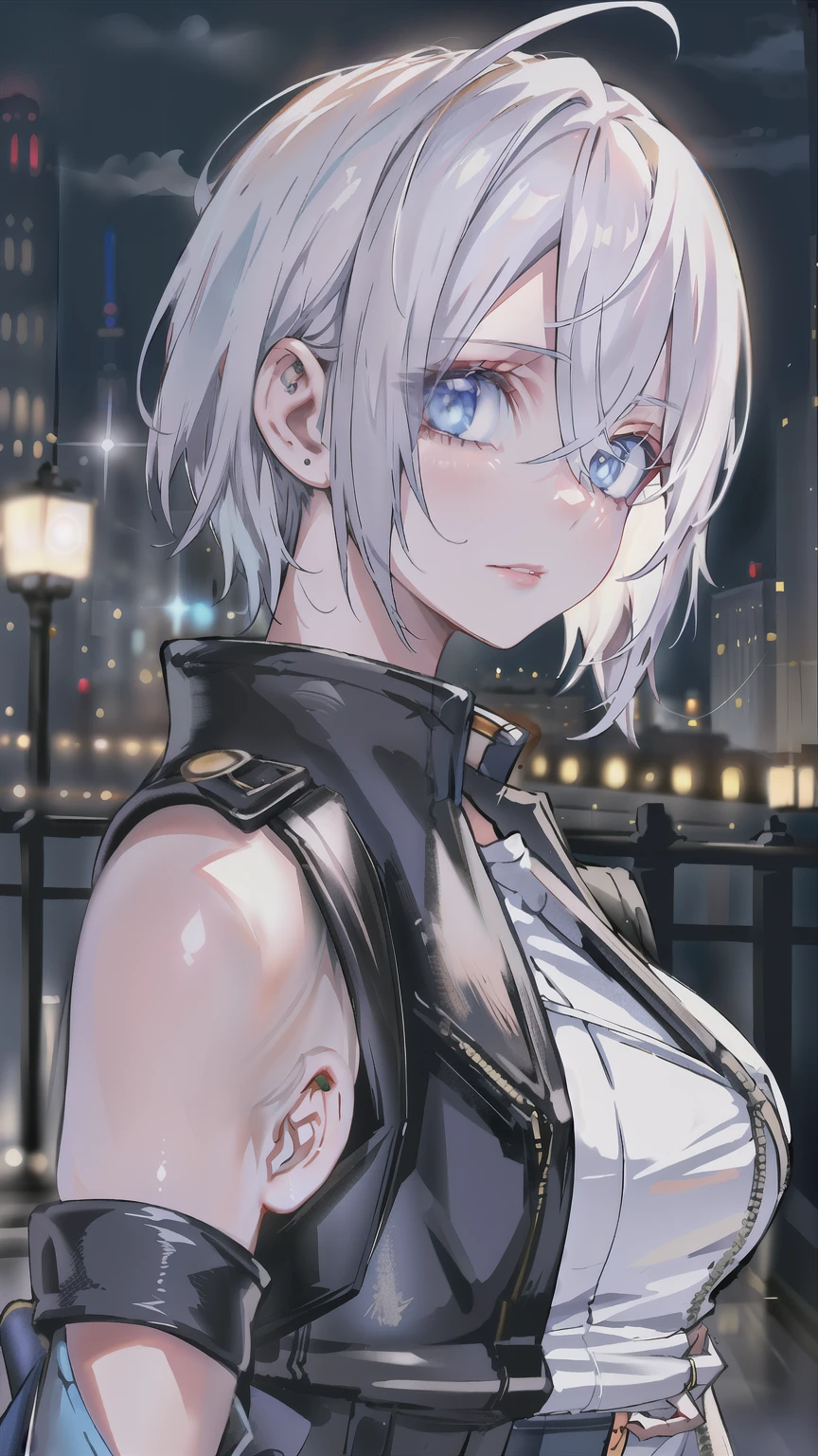 A beautiful white-haired woman, extremely detailed portrait, delicate facial features, piercing eyes, full lips, long eyelashes, porcelain skin, serene expression, flowing white hair, detailed clothing, intricate textile patterns, fantasy style, cinematic lighting, vibrant colors, 8k, best quality, masterpiece