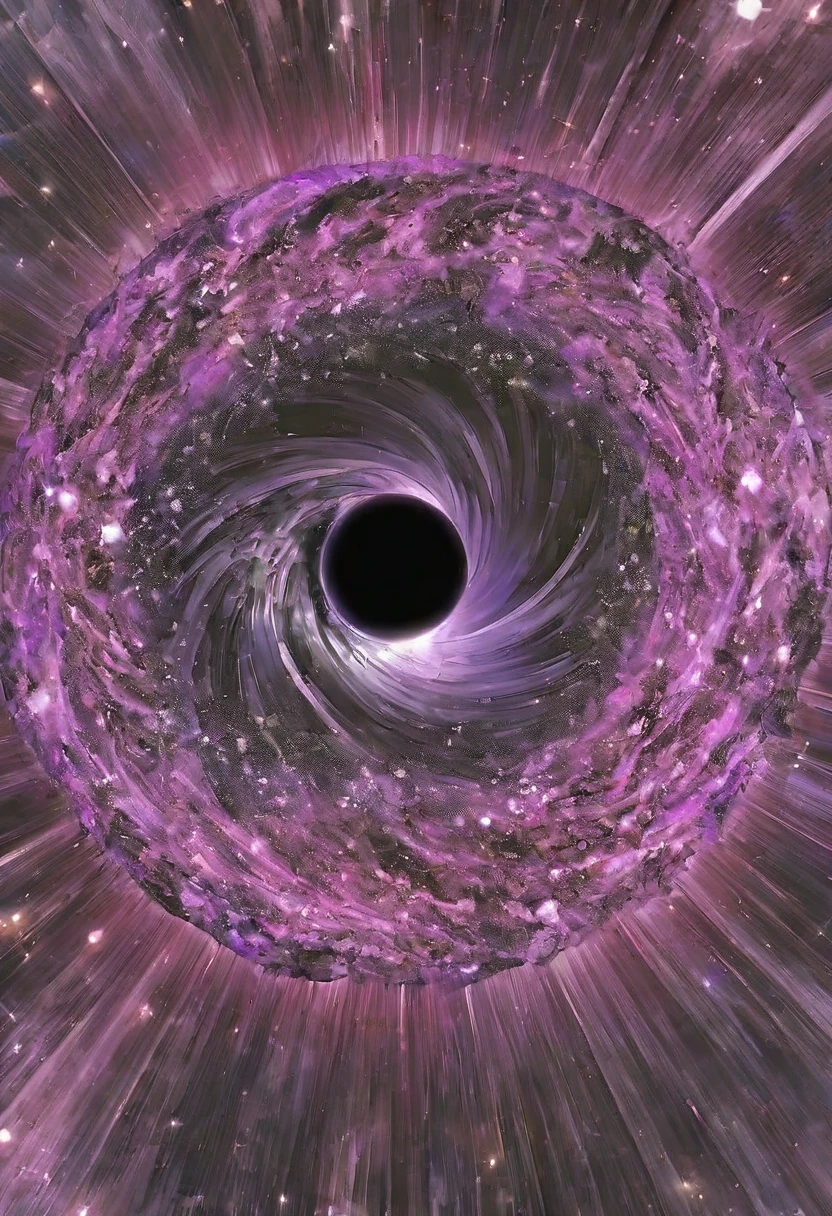 A black hole in the universe，Purple black hole