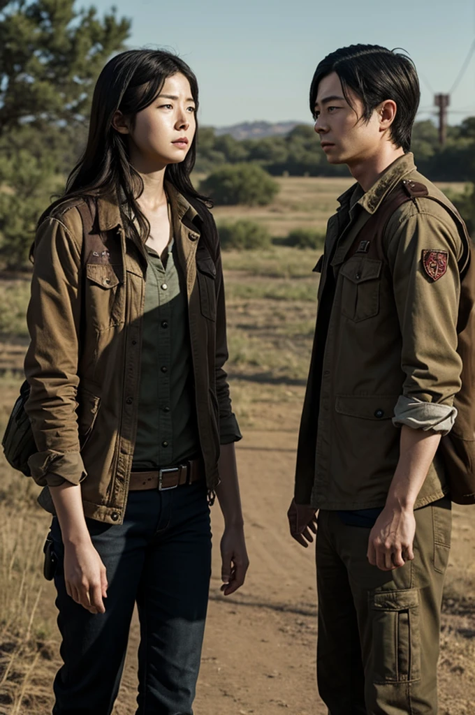 Carl Grimes and Enid Rhee together