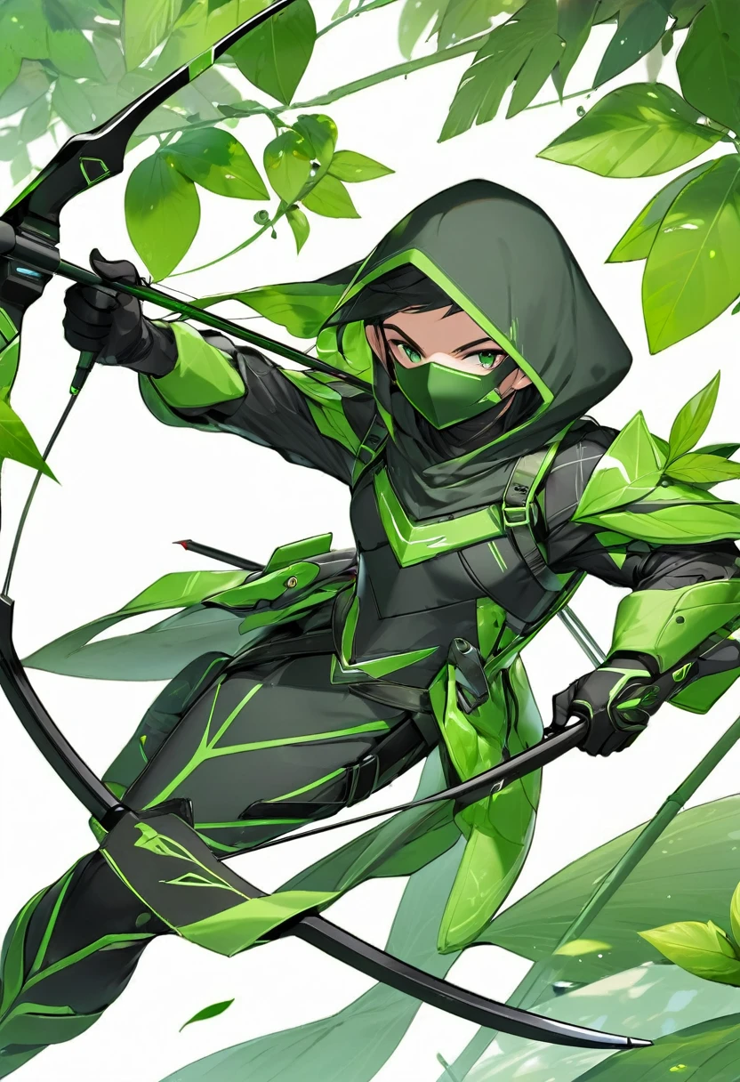 a leaf green high tech stealth archer