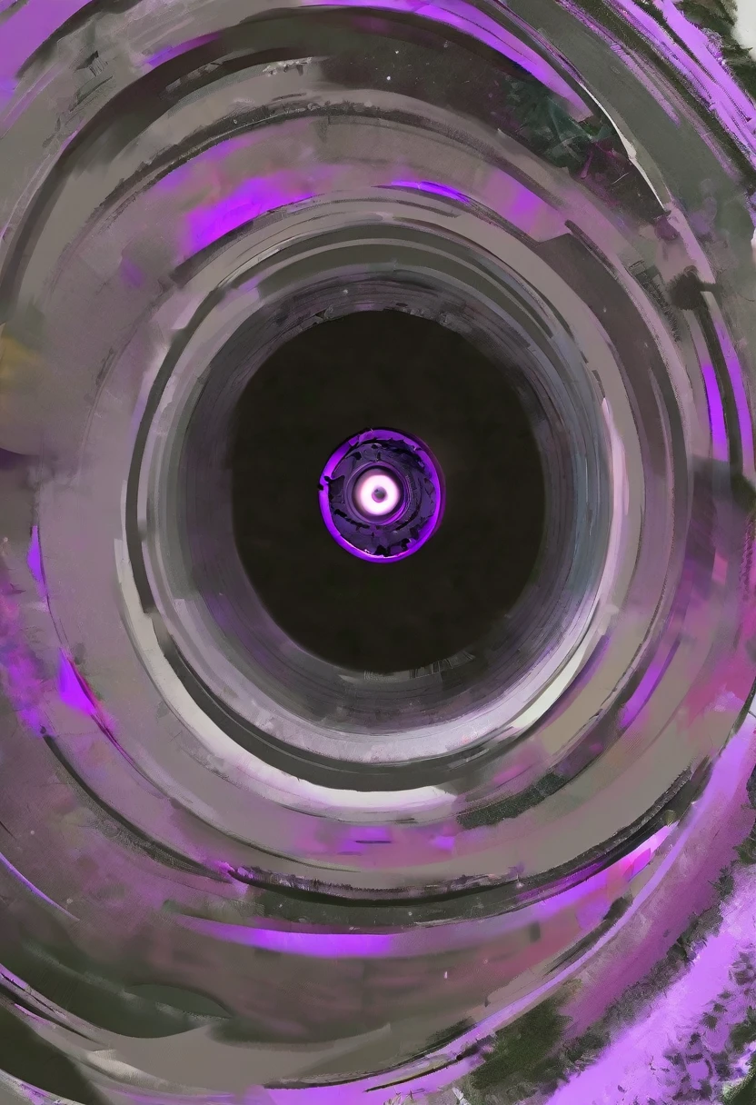 A black hole in the universe,Purple black hole,It looks like Saturn with rings