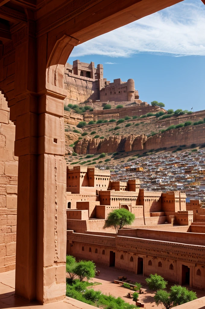 Mehrangarh fort ai wallpaper