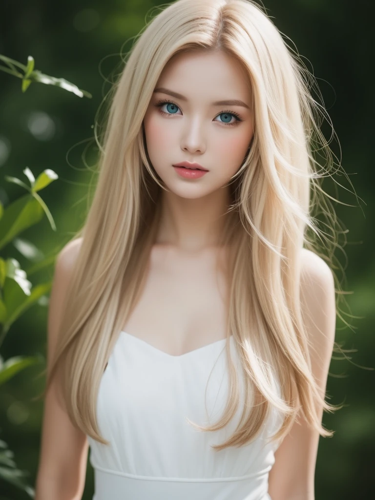 A woman of beauty in a fantastic space, Tight micro dress white and gold color, 98k, {{Masterpiece}}, Best Quality, High Quality:1.4), {{[[FRONT LOOK}}, eye_contact, Various poses)]], very pretty look face, and very pretty eyes, cute images, lovely images, {{whole full body}}, {{{{{{{{Long legs}}}}}}}}, {{{{slim sexy body}}}}, {{{{{{Tall woman}}}}}}, {{177 cm tall}}, solo, beautiful, lovely, adorable, pale skin, {{18to 22 years old German girl}}, look beautiful German girl and blue eyes or green eyes with platinum blonde hair color), Nordic German young girl, {{{{{{{{{{full body}}}}}}}}}}, {{{{{{{{{{high_heels}}}}}}}}}},