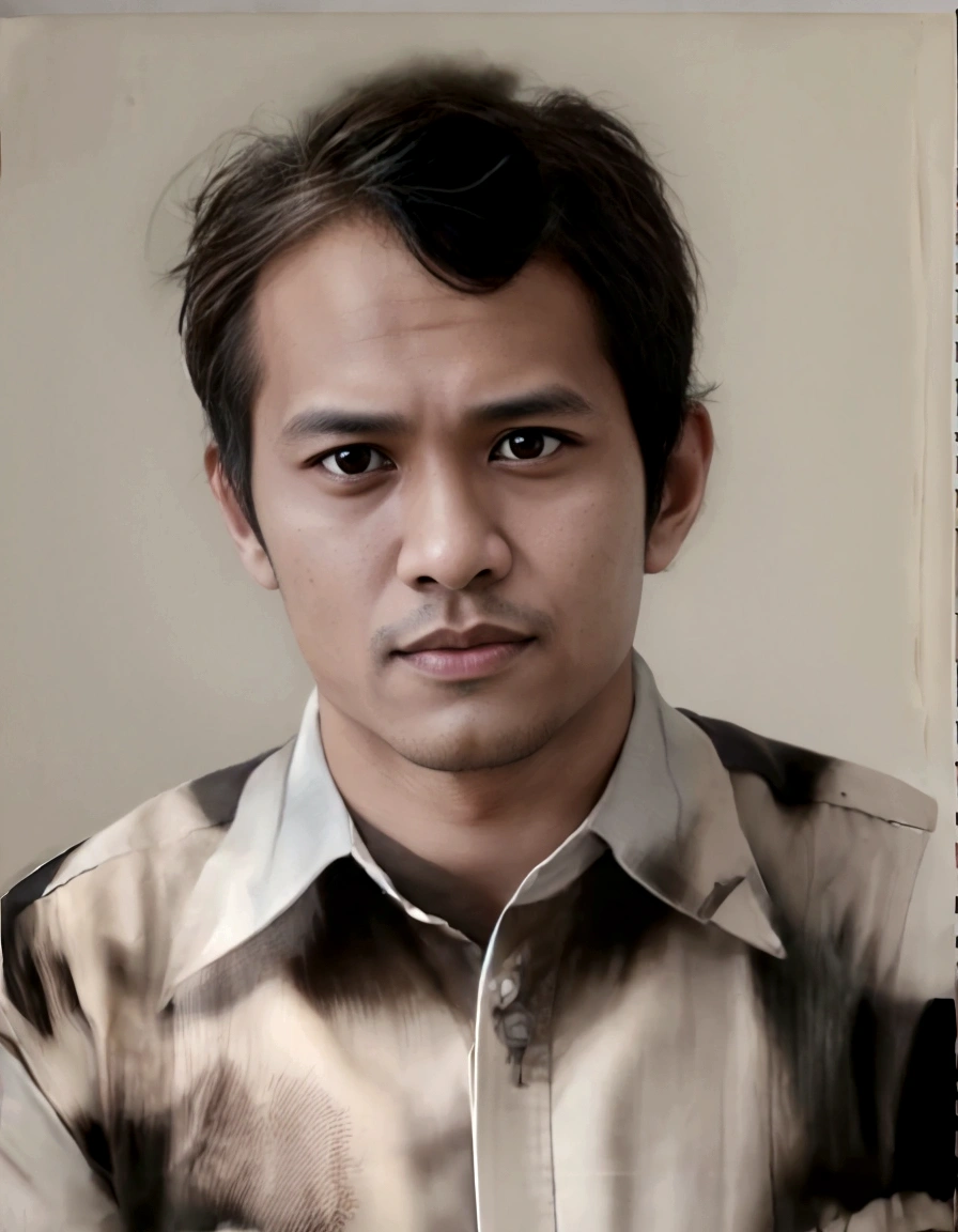 arafed man indonesian with a tie and shirt looking at the camera, realistic portrait photo, realistic studio portrait, digital matt painting, transformation portrait, color portrait, drawn with photoshop, photorealistic portrait, portrait of ultra realistic, real life portrait, realistic self portrait, ultra realistic portrait, realistically rendered face, digital art portrait, high quality portrait