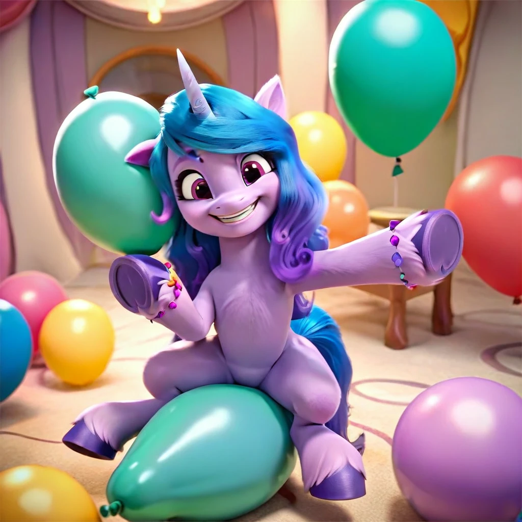 score_9, score_8_up, score_7_up, score_6_up, score_5_up, score_4_up, 
female, Izzy Moonbow, solo, looner, nonpop, balloon nonpop, detailed background, party, selfie, fanservice, plot, balloon fetish, balloon support, 3d, hd, 4k, solo,
safe, rating safe,
spread legs, plot, blowing up balloons, balloon blowing, wide hips, arched back, overinflated balloon, tight balloon, necked balloon, translucent balloon, white star print on balloon, balloon inflation,
motion blur, bouncing, squeaking, noisy, loud,
My Little Pony: Make Your Mark, My Little Pony: A New Generation, cinematic, dynamic angle, depth of field, bloom, subsurface scattering