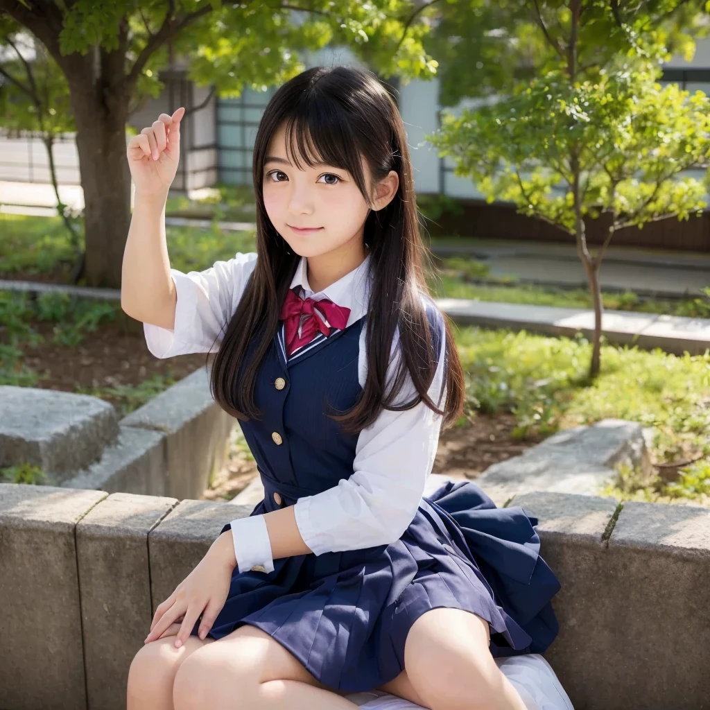 Japan junior high school girl at the age of 14
パンツを見せる