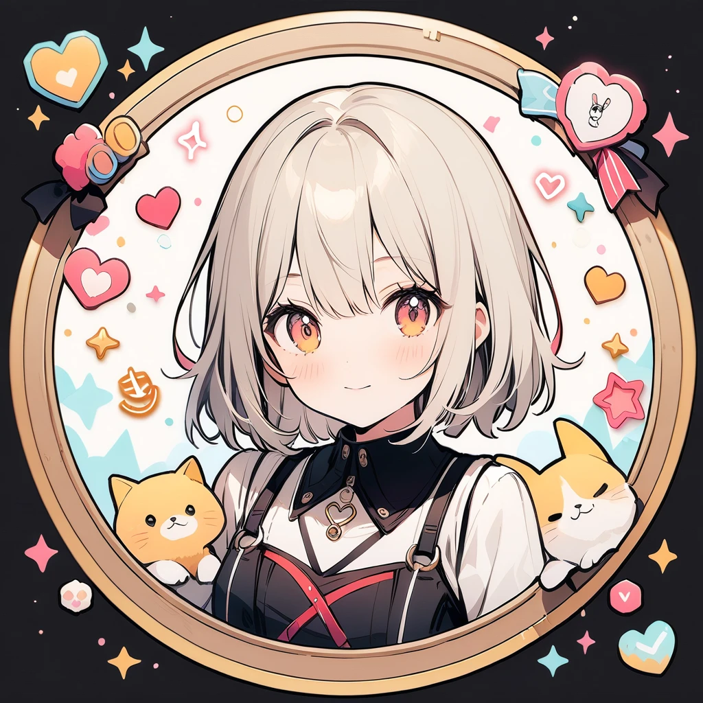 (circular frame1.7),1 female,like,heart,icon, circular frame,