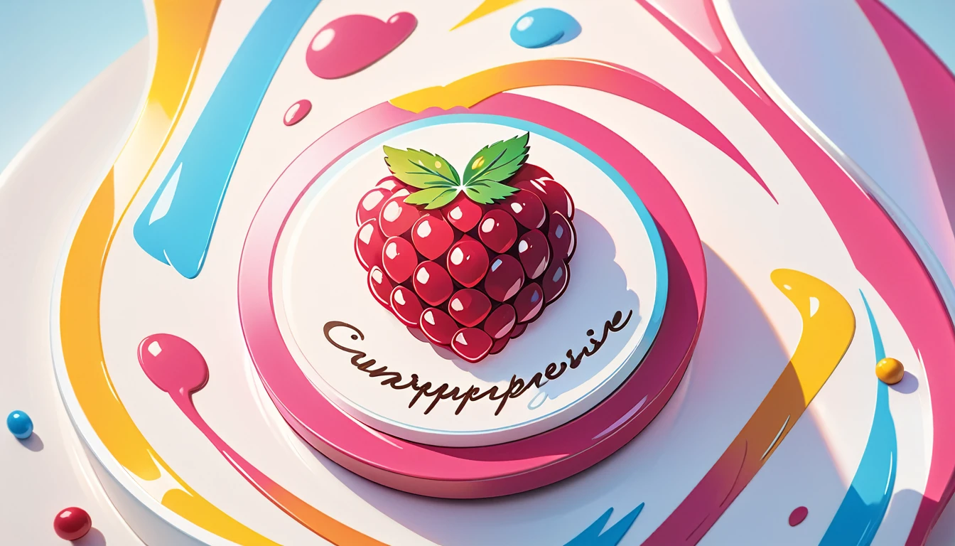 「Raspberry!」 cursive cute (logo:1.2), correct spelling, commercial design, plain background, sharp focus, vivid colors, pop, modern, sophisticated and eccentric, full of vitality, lively, minimalist, high quality, detailed, (best quality,4k,8k,highres,masterpiece:1.2), ultra-detailed, (realistic,photorealistic,photo-realistic:1.37)
